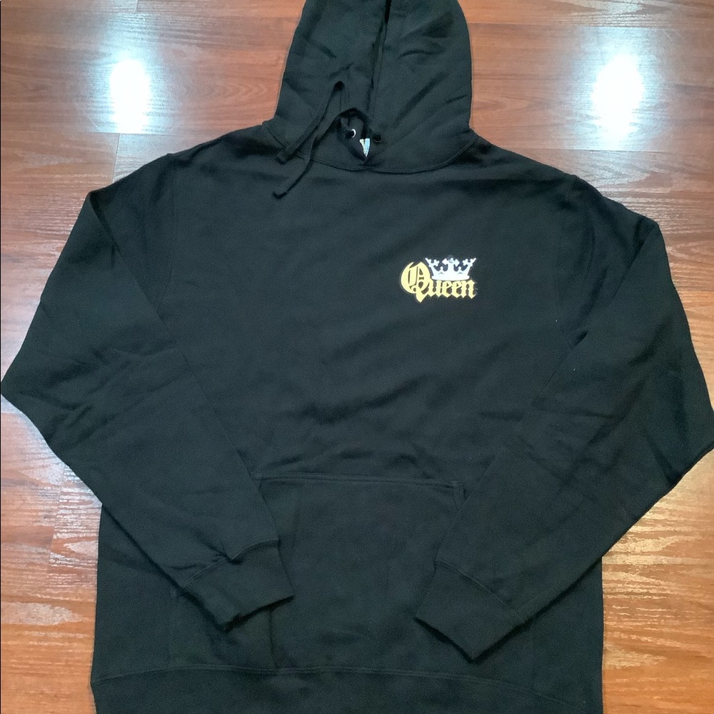 QUEEN HOODIE BLACK SIZE LARGE